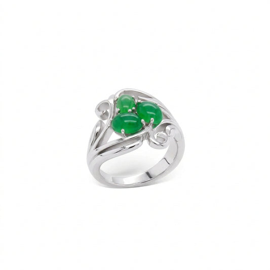 Opal ring in sterling silver by Joryel Vera, style R7261 - view 3
