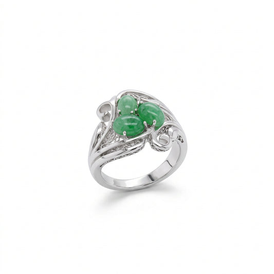 Opal ring in sterling silver by Joryel Vera, style R7261 - view 3