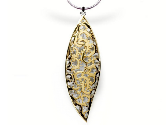 Sterling silver necklace, style P6075