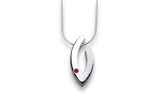 P MODERN RUBY PENDANT