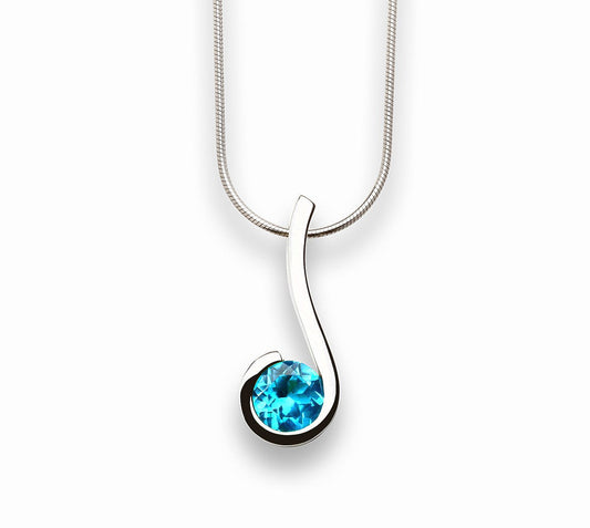 Amethyst and Garnet pendant in sterling silver, style P4242