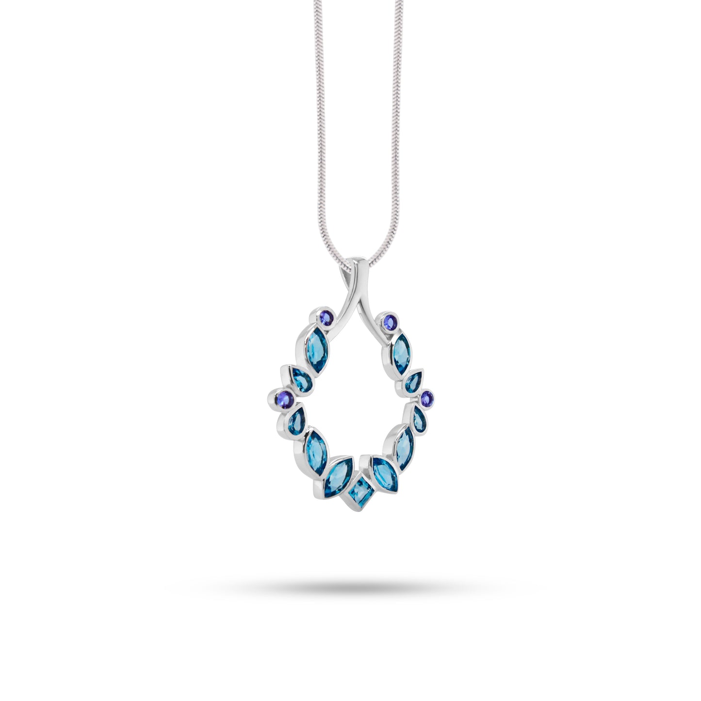 P16518 Multi Color Gemstone Pendant