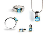 CONTEMPORARY CLASSIC BUFF TOP GEMSTONE SET - Charizzma Jewelry
