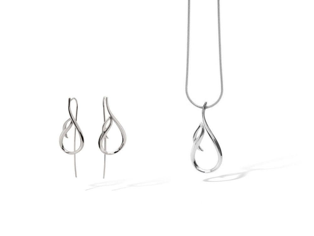 Silver Earrings in 925 Sterling Silver | Set P15009