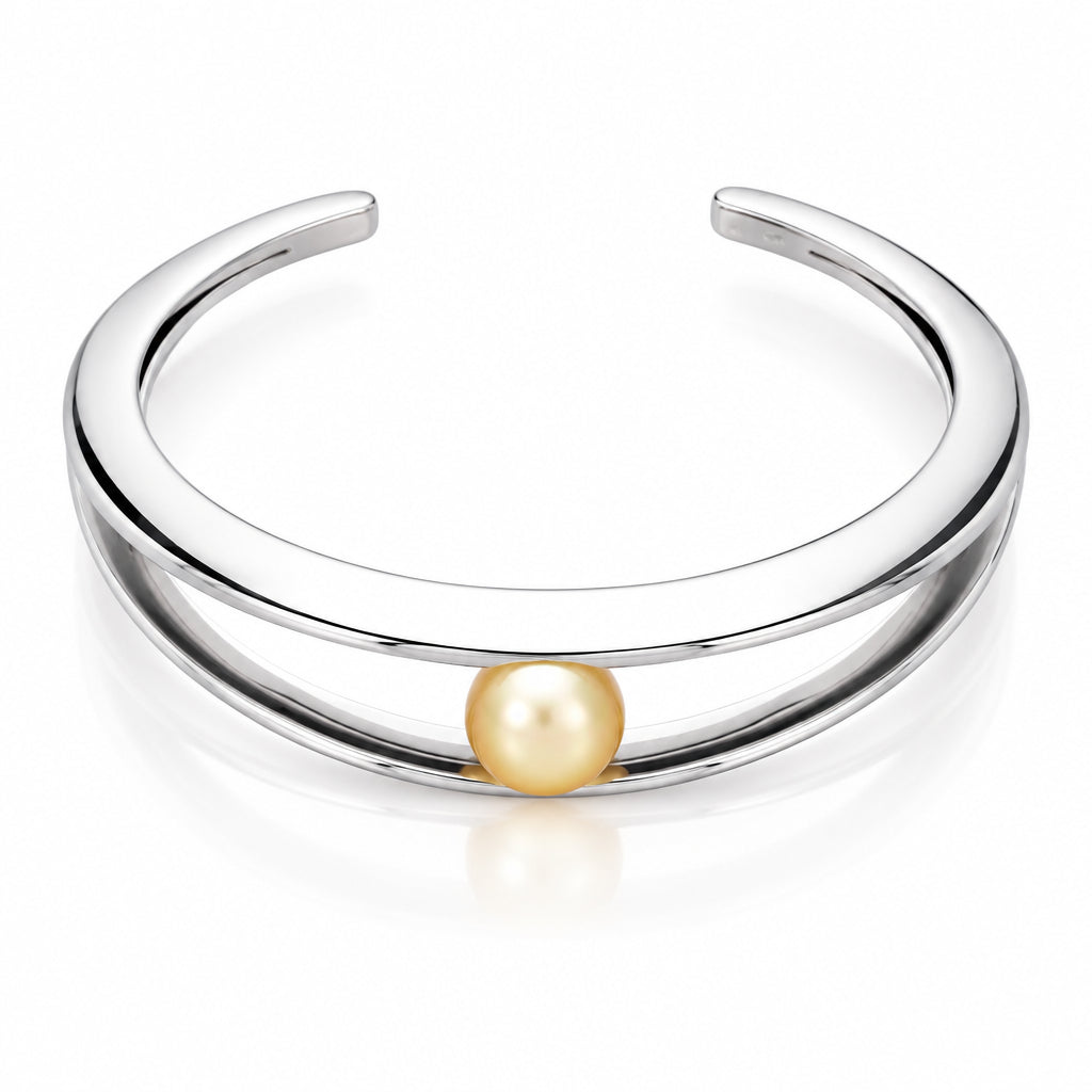 Yellow Pearl bracelet in sterling silver by Joryel Vera, style B1969