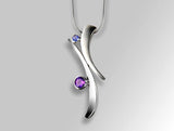 P6105 AMETHSYT / IOLITE Pendant - Charizzma Jewelry