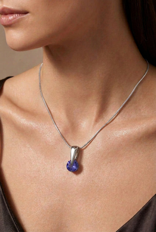 P1866 BLUE TOPAZ PENDANT - Joryel Vera Jewelry