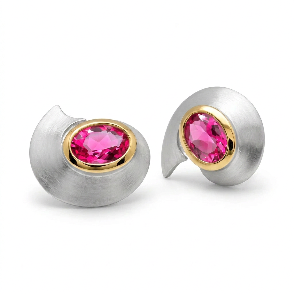 Wave Earrings in 925 Sterling Silver | E9337