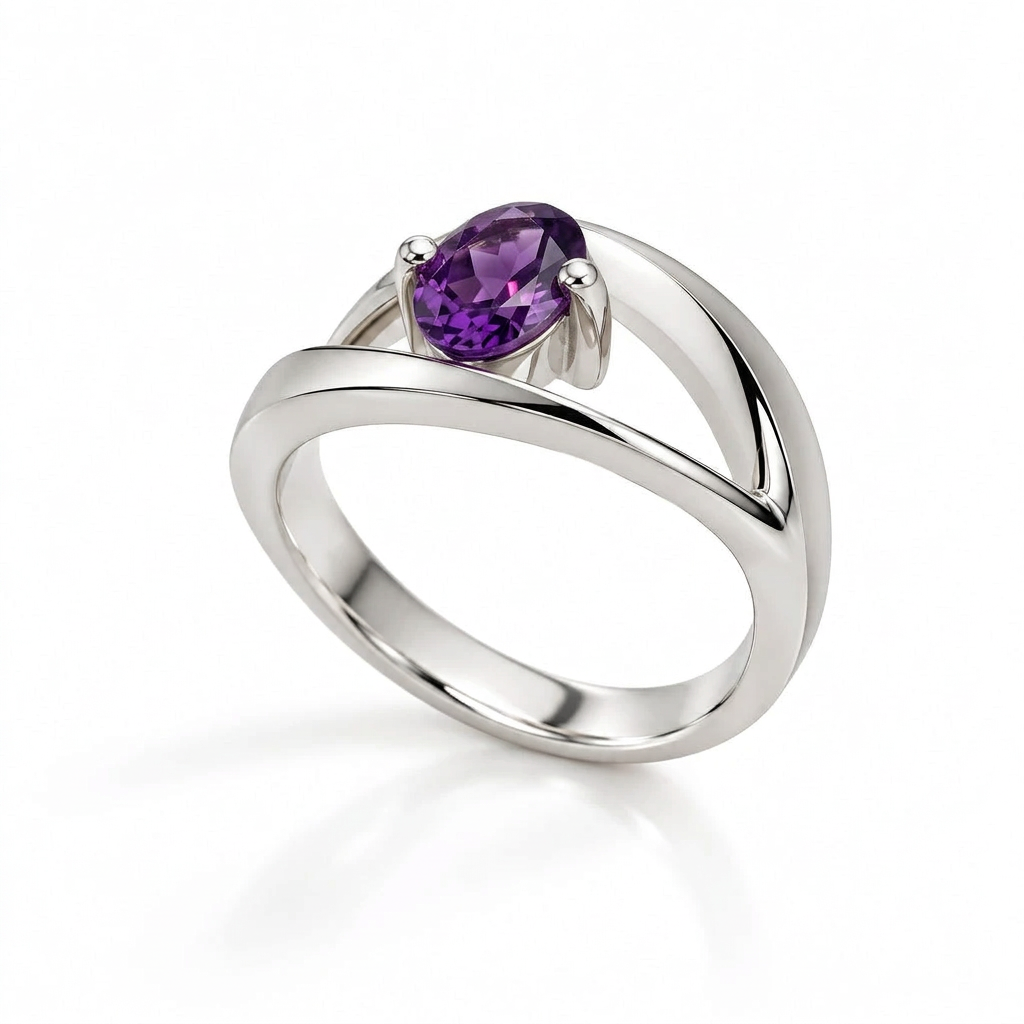 Oval Gemstone Ring in 925 Sterling Silver | R6986 - view 10