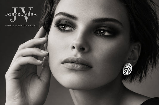 Sterling silver earrings by Joryel Vera, style E21409