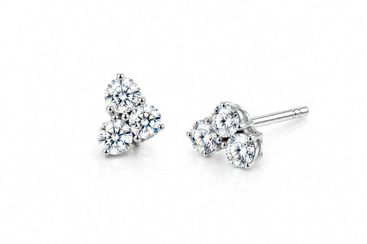 Iolite and Paraiba Blue Topaz earrings in sterling silver, style E3933