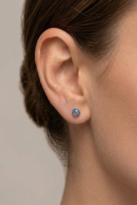 Gemstone Earrings in 925 Sterling Silver