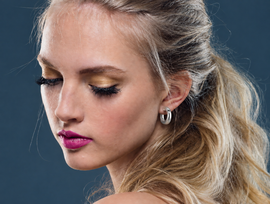 Silver Hoop Earrings in 925 Sterling Silver | E7951