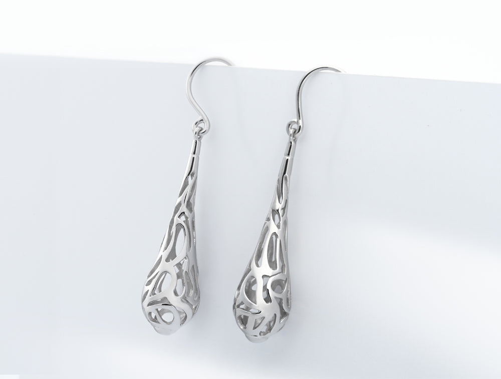 Sterling silver earrings, style E6746