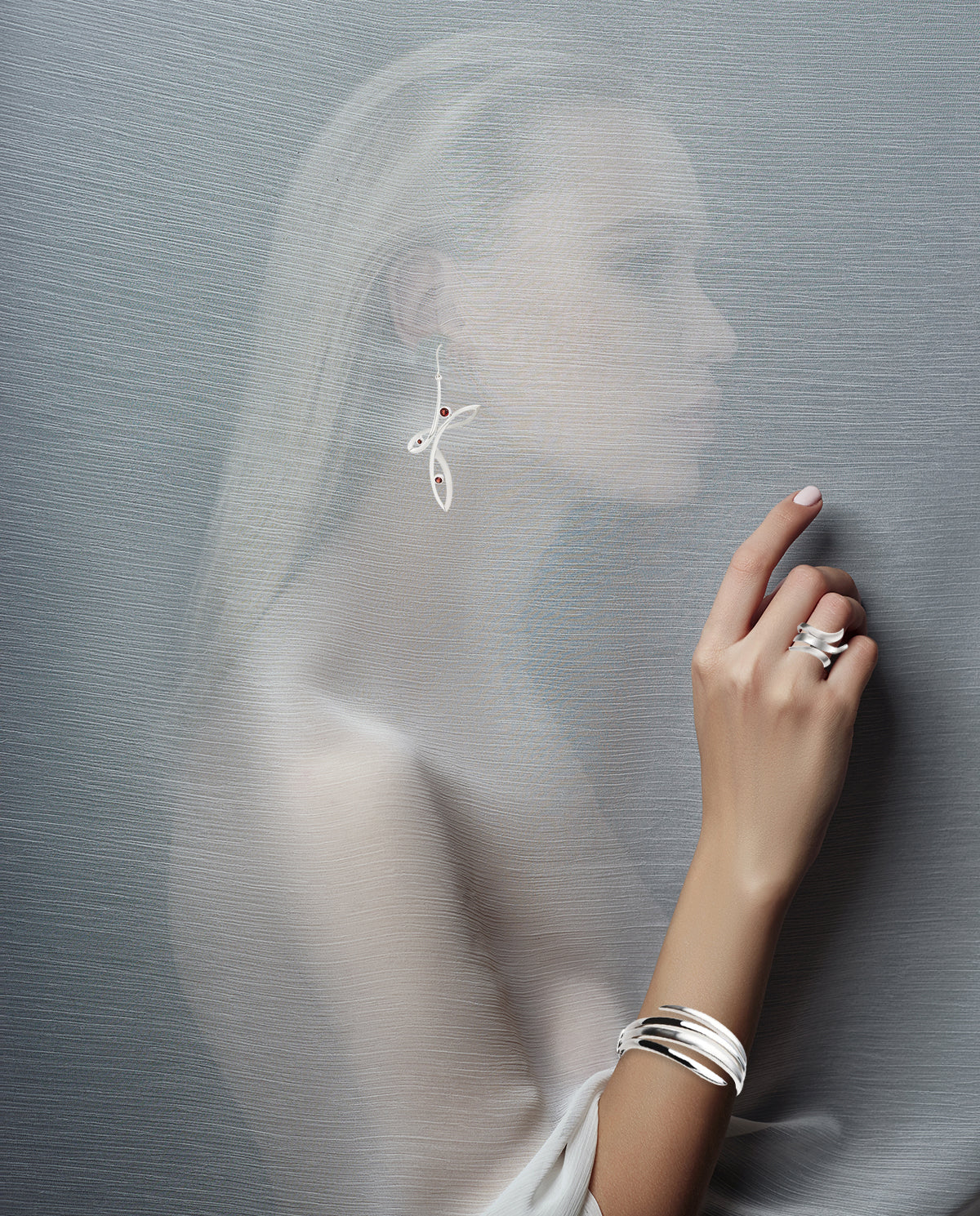 Artistic Bracelet B2389 - SET 321 SILVER / GEMSTONE COMBINATION SET - Bracelet