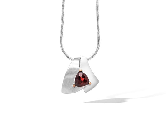 Amethyst and Blue Topaz pendant in sterling silver, style P6511 - view 4