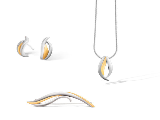 Sterling silver jewelry set by Joryel Vera, style SET455 - view 2