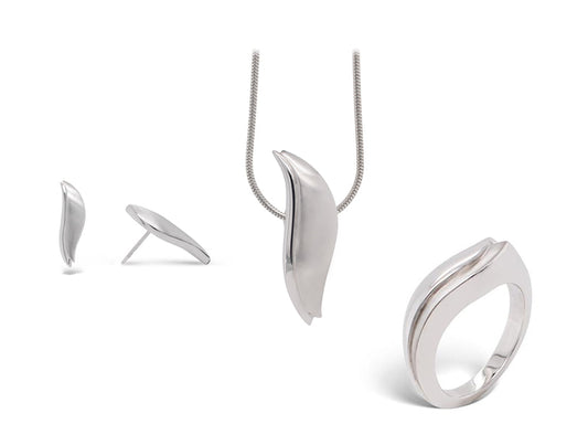 Sterling silver jewelry set, style SET498