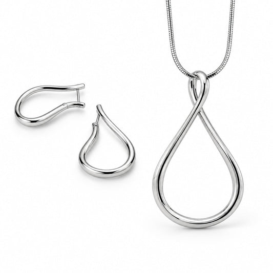 Sterling silver jewelry set, style SET499
