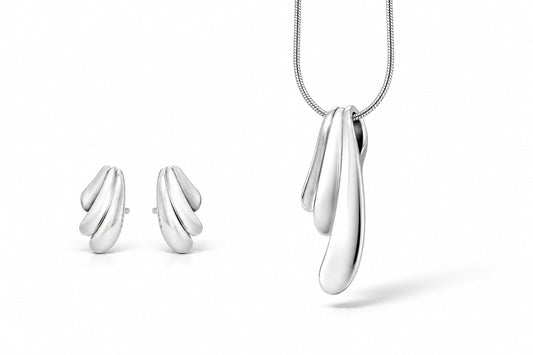 Sterling silver jewelry set, style SET447