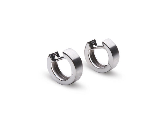 Silver Huggie Earrings in 925 Sterling Silver | E2450