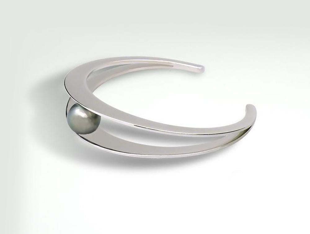 Black Pearl jewelry set in sterling silver - view 2