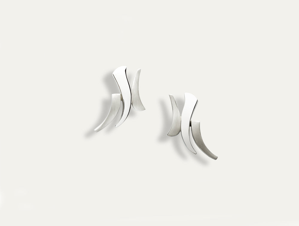 Sterling silver earrings, style E9304