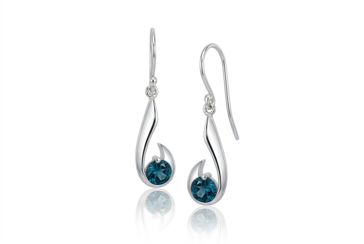 Gemstone Earrings in 925 Sterling Silver | E9327