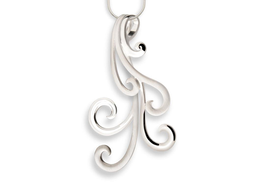 Sterling silver pendant, style P6491