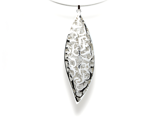 Sterling silver necklace by Joryel Vera, style P6075 - view 2