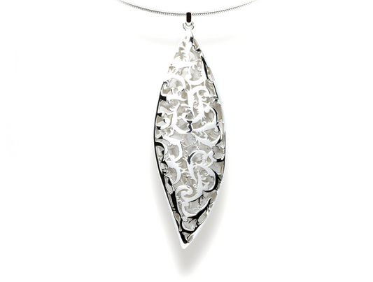 N6075  FILIGREE Pendant GOLD / 925 SILVER - Charizzma Jewelry