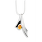 Amethyst and Blue Topaz pendant in sterling silver, style P6122 - view 3