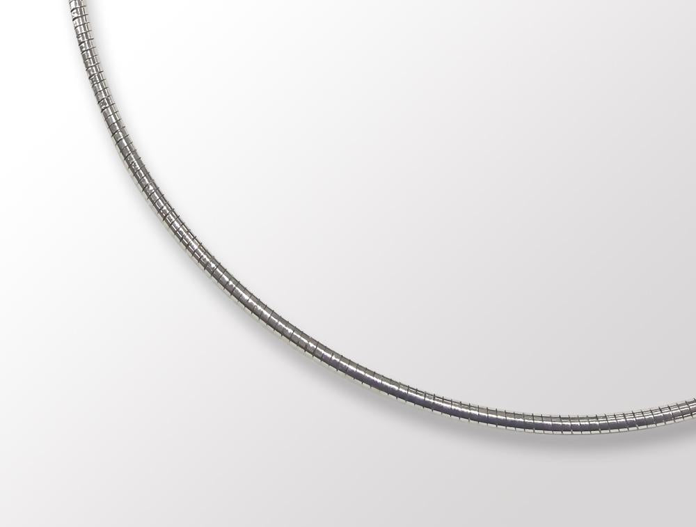 Sterling silver neck wire, style JV2817 - view 2