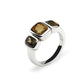Blue Topaz and Sky Blue Topaz ring in sterling silver, style R4509 - view 2