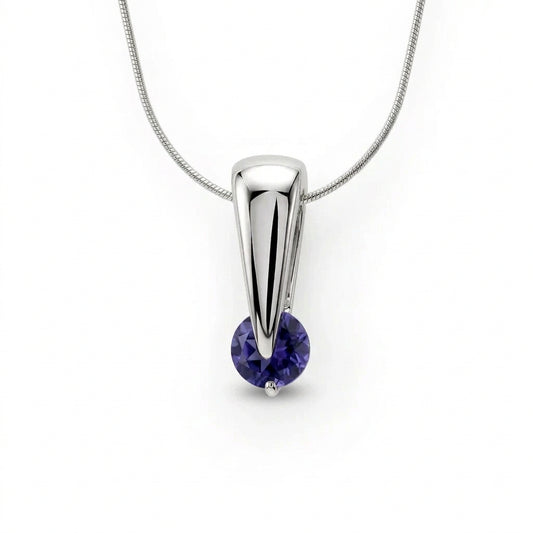 P1866 EXCLAMATION POINT GEMSTONE  PENDANT