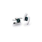 Amethyst and Blue Topaz earrings in sterling silver, style E3059 - view 5