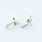 Amethyst and Blue Topaz earrings in sterling silver, style E7369 - view 4