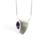Peridot and Amethyst pendant in sterling silver, style P3828 - view 2
