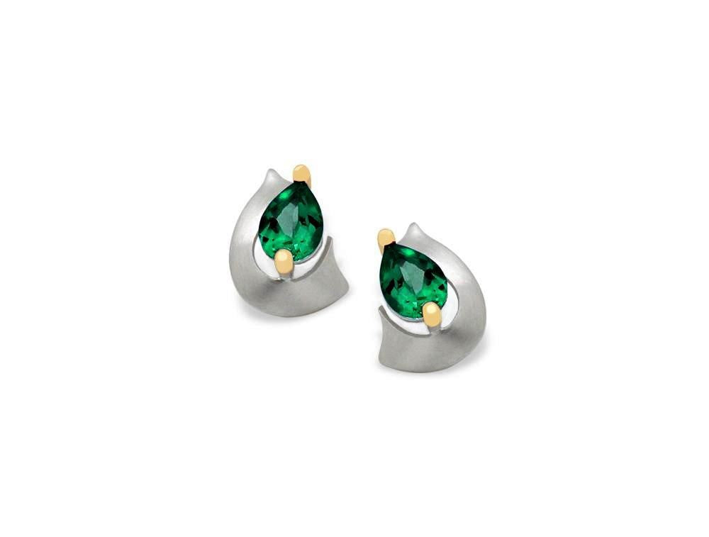 Pear Shape Gemstone Earring E9300 - Earring