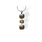 Blue Topaz and Sky Blue Topaz pendant in sterling silver, style P5765 - view 2