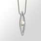 Pearl pendant in sterling silver by Joryel Vera, style P4254
