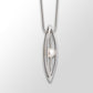 Pearl pendant in sterling silver by Joryel Vera, style P4254 - view 2