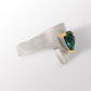 Amethyst and Blue Topaz ring in sterling silver, style R6108 - view 6