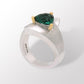 Amethyst and Blue Topaz ring in sterling silver, style R6108 - view 5