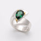 Amethyst and Blue Topaz ring in sterling silver, style R6108 - view 4