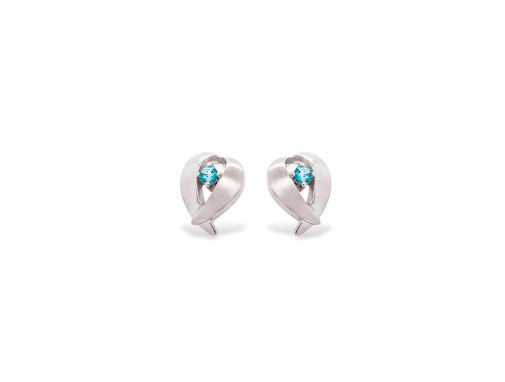 Blue Topaz and Tanzanite earrings in sterling silver by Joryel Vera, style E5451