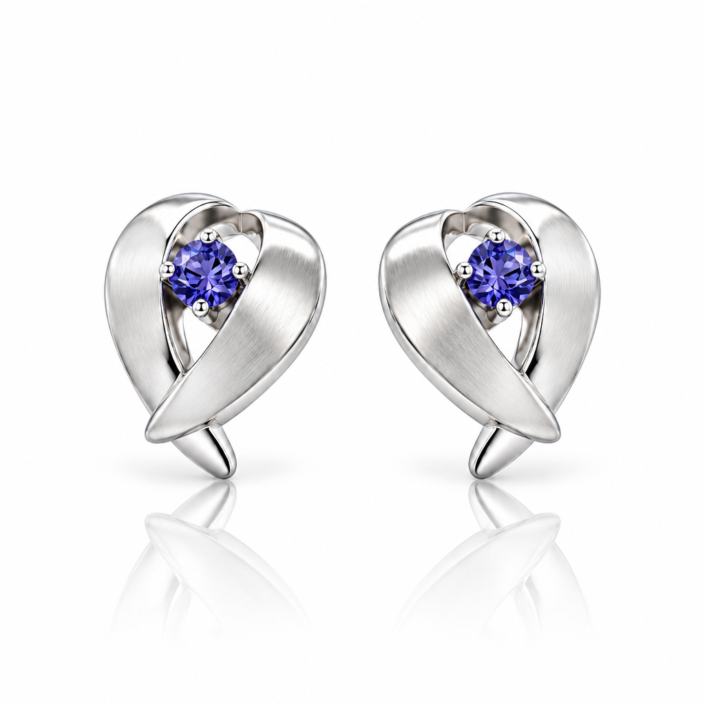 Angel Wings Gemstone Earrings in 925 Sterling Silver | E5451