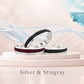 Sterling silver bracelet, style BA990