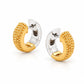 Sterling silver hoop earrings, style E6859