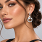 Silver Spiral Wave Earrings in 925 Sterling Silver | E8450 - view 2